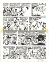 Planche noir et blanc, Barbe-Rouge, Mort ou vif (T.10), Victor Hubinon