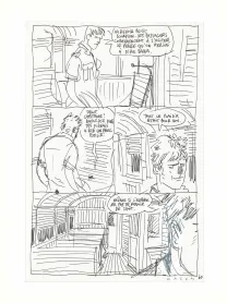 Planche noir et blanc, Les Scorpions du Désert,  Wazem