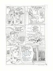 Planche noir et blanc, Les Scorpions du Désert,  Wazem