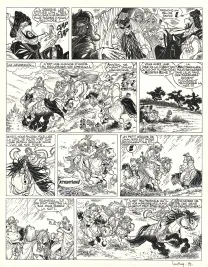 Black and white original page, Percevan, Le Maître des étoiles (T.10), Philippe Luguy