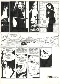 Black and white original page, I.R.$., La Stratégie Hagen (T.2), Bernard Vrancken