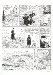 Black and white original page, Mémoires de Cendres, Coeur de pierre (T.2), Philippe Jarbinet