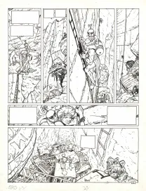 Planche noir et blanc, Dayak, Ghetto 9 (T.1), Philippe Adamov