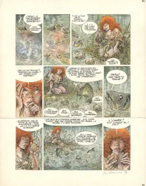 Planche couleur, Les Trois Cheveux Blancs, René Hausman