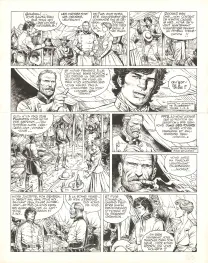 Planche noir et blanc, La Jeunesse de Blueberry, La solution Pinkerton (T.10), Michel Blanc-Dumont