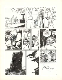 Planche noir et blanc, Brougue, "Grimpeur" (T.3),  Franz