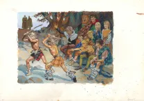 Colored illustration, Angus, Pierre Joubert