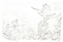 Illustration noir et blanc, Les Hautes Herbes,  Grun