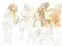Illustration couleur, Les Hautes Herbes,  Grun