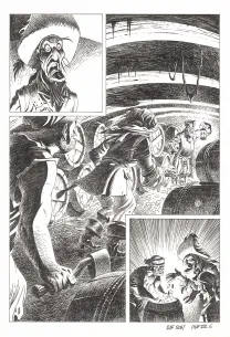 Planche noir et blanc, Kernok le pirate,  Riff Reb's