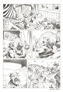 Planche noir et blanc, Kernok le pirate,  Riff Reb's
