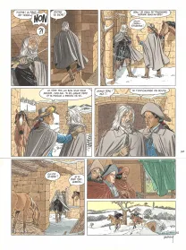 Colored original page, Les 7 Vies de l'Épervier, Quinze ans après  (T.12), André Juillard