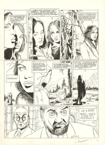 Planche noir et blanc, Sang-de-Lune, Sang-De-Lune (T.1), Viviane Nicaise