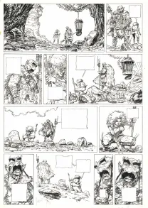 Black and white original page, Le Temps des cendres, Avant tout (T.1), Fabrice Meddour