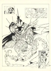 Black and white original page, L'Épée de Cristal, L'épée de cristal - Intégrale,  Crisse