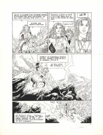 Black and white original page, Solveig, La Sorcière et le corbeau (T.2), Eric Stalner