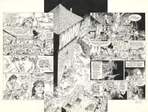 Planche noir et blanc, Le Ruistre, Montorgueil (T.1), Jean Charles Kraehn