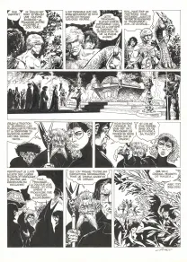Planche noir et blanc, Hans, La Princesse d'Ultis (T.9),  Kas