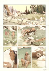 Planche couleur, Comanche Trail, Christian Rossi