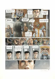 Colored original page, Cauchon... Ou l'homme qui tua Jeanne d'Arc, Joël Parnotte