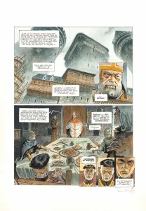 Colored original page, Cauchon... Ou l'homme qui tua Jeanne d'Arc, Joël Parnotte