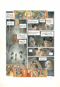 Colored original page, Cauchon... Ou l'homme qui tua Jeanne d'Arc, Joël Parnotte