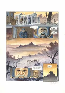 Colored original page, Cauchon... Ou l'homme qui tua Jeanne d'Arc, Joël Parnotte