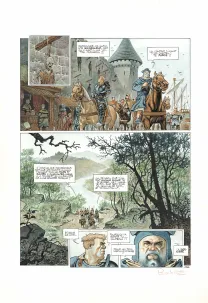 Colored original page, Cauchon... Ou l'homme qui tua Jeanne d'Arc, Joël Parnotte