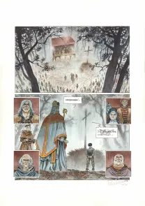 Colored original page, Cauchon... Ou l'homme qui tua Jeanne d'Arc, Joël Parnotte