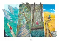 Colored original page, Maison Croa Croa, Davide Tosello