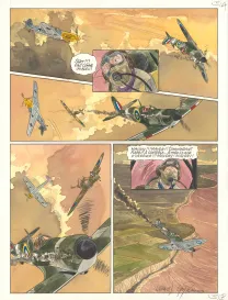 Planche couleur, Ciel d'orages, London burning (T.1),  Warnauts et Raives