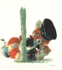 Illustration couleur, On a volé doudou !, Quentin Gréban