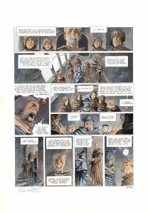 Colored original page, Cauchon... Ou l'homme qui tua Jeanne d'Arc, Joël Parnotte