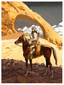 Illustration couleur, Golden West, Christian Rossi