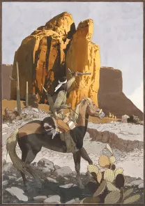 Illustration couleur, Golden West, Christian Rossi