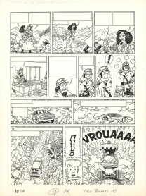 Black and white original page, Barelli, Le Seigneur de Gonobutz (T.7), Bob De Moor