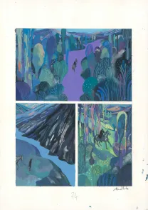 Planche couleur, Frankenstein, David Sala