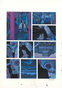Planche couleur, Frankenstein, David Sala