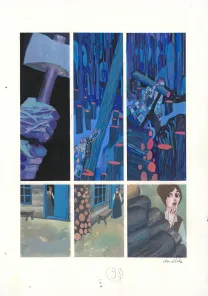 Colored original page, Frankenstein, David Sala