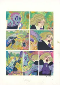 Colored original page, Frankenstein, David Sala