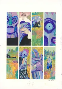 Planche couleur, Frankenstein, David Sala
