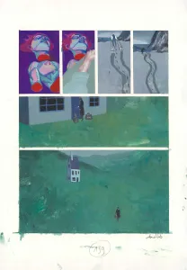 Colored original page, Frankenstein, David Sala