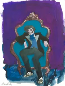 Colored illustration, Frankenstein, David Sala