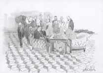 Crayonné, Le Joueur d'échecs, David Sala