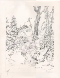 Illustration noir et blanc, Djillali Defali
