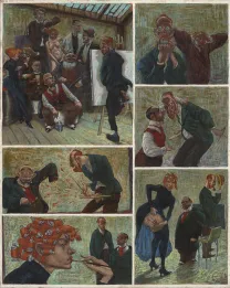 Planche couleur, Le Bordel des muses, Au Moulin-Rouge (T.1), Gradimir Smudja