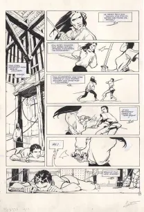 Planche noir et blanc, Marie des Loups, La garde Rouge (T.1), Régis Penet