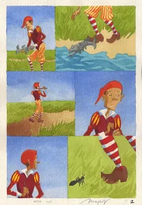 Colored original page, Collectif Arnaudin, Emmanuel Moynot