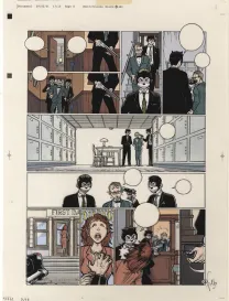 Planche noir et blanc, Le Poisson-clown, Chas (T.4), Fred Simon