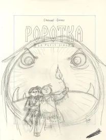 Projet de couverture, Popotka le petit sioux, Wendigo (T.2), Fred Simon